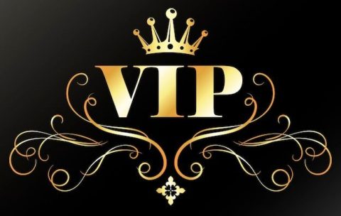 Premium Vector _ Golden vip design with crown and elegant pattern